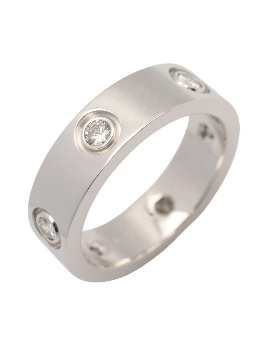 Cartier Ring Love 18k White Gold Diamond